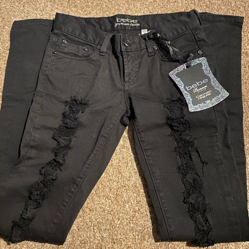 Bebe Black Premium Denim Jeans NEW